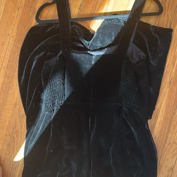 Madewell Black Velvet Jumpsuit - Picture 6 of 6
